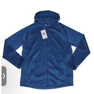 Stephen Curry Under Armour Playable Jacket Hooded Full Zip Blue Size XL $110